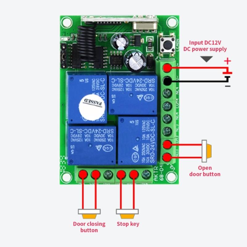 Practical Four Circuit Remote Switches for Enhances Intelligent Operation in Lighting Garage Door and Security Systems