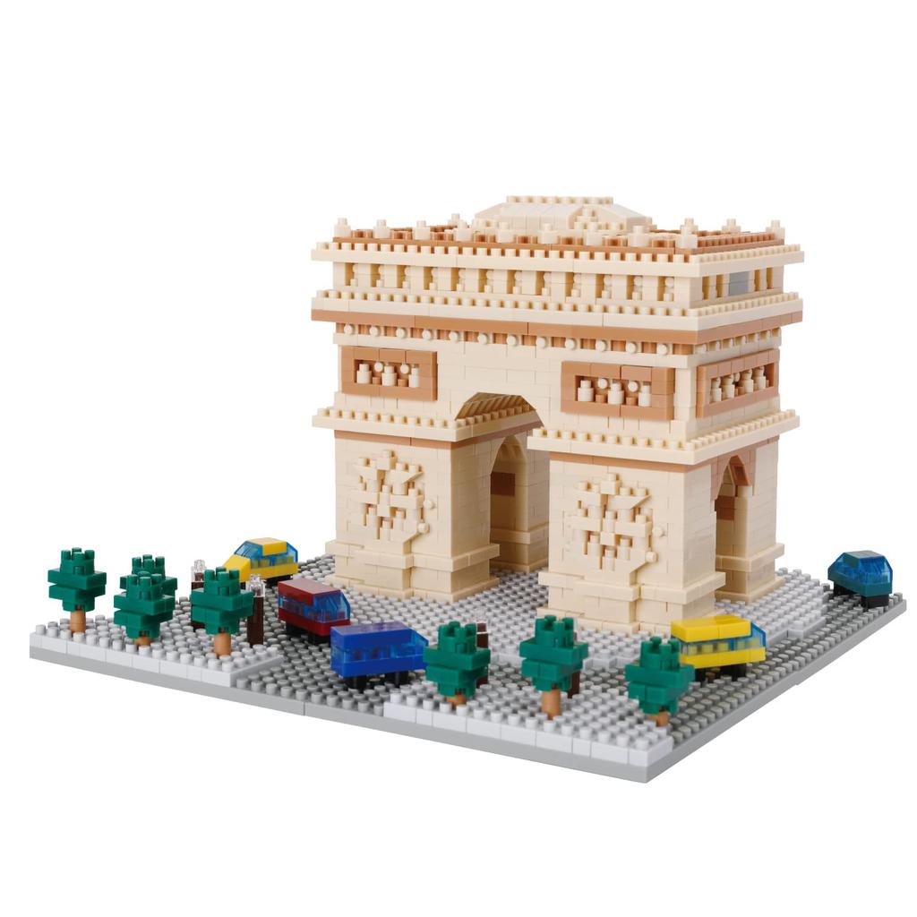 Kawada nanoblock Wereldberoemde Arc de Triomphe Deluxe Editie Geavanceerde Hobby Serie Bouwpakket – – L'Etoile