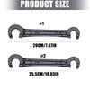 Heavy Duty Alloy Steel Valves Hook Wrench Spanner For Metal Valves With AntiSlip Handle 8Inch And 10Inch Optional