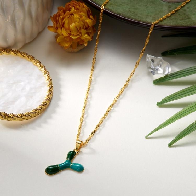 Lebendiger Buchstabenanhänger Legierung Halskette Party Wear Essential Zarte Schlüsselbeinkette Geschenk für Freund Geburtstage