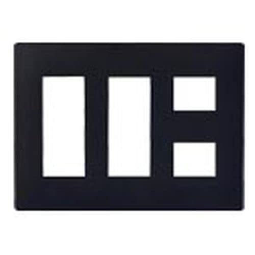 

Panasonic WTL7708BK Advanced Series Simple Fireproof Outlet Plate for 8 Co., Matte Black