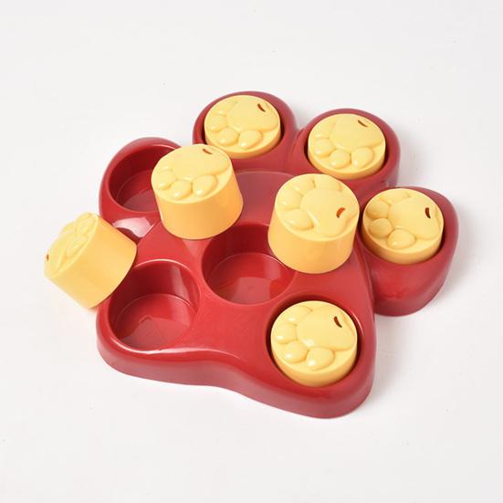 Dog Treat Dispenser Toy Puzzle Feeder with Anti-Slip Bottom Pet Food Dispensing Enrichment Toy for Puppy Small To Large Dogs Brain Training
