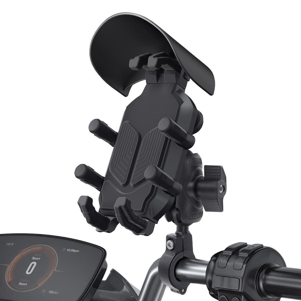 Motorcycle Bicycle Handlebar Phone Bracket QC3.0 USB Charging Mount Stand Holder
