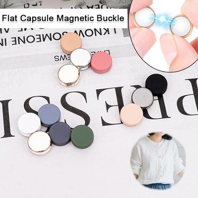 1 Par Zinklegering DIY Hållbar Moderiktig Stark Vidhäftning Tillbehör Polerad Uniform Färg Magnetisk Knapp Dolda Knappar