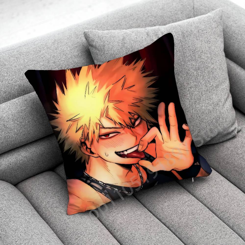 Ochaco Uraraka Katsuki Bakugo Izuku Midoriya A-Academia Throw Pillow Case For 40X40Cm 45X45Cm Square Office Pillowship Cover