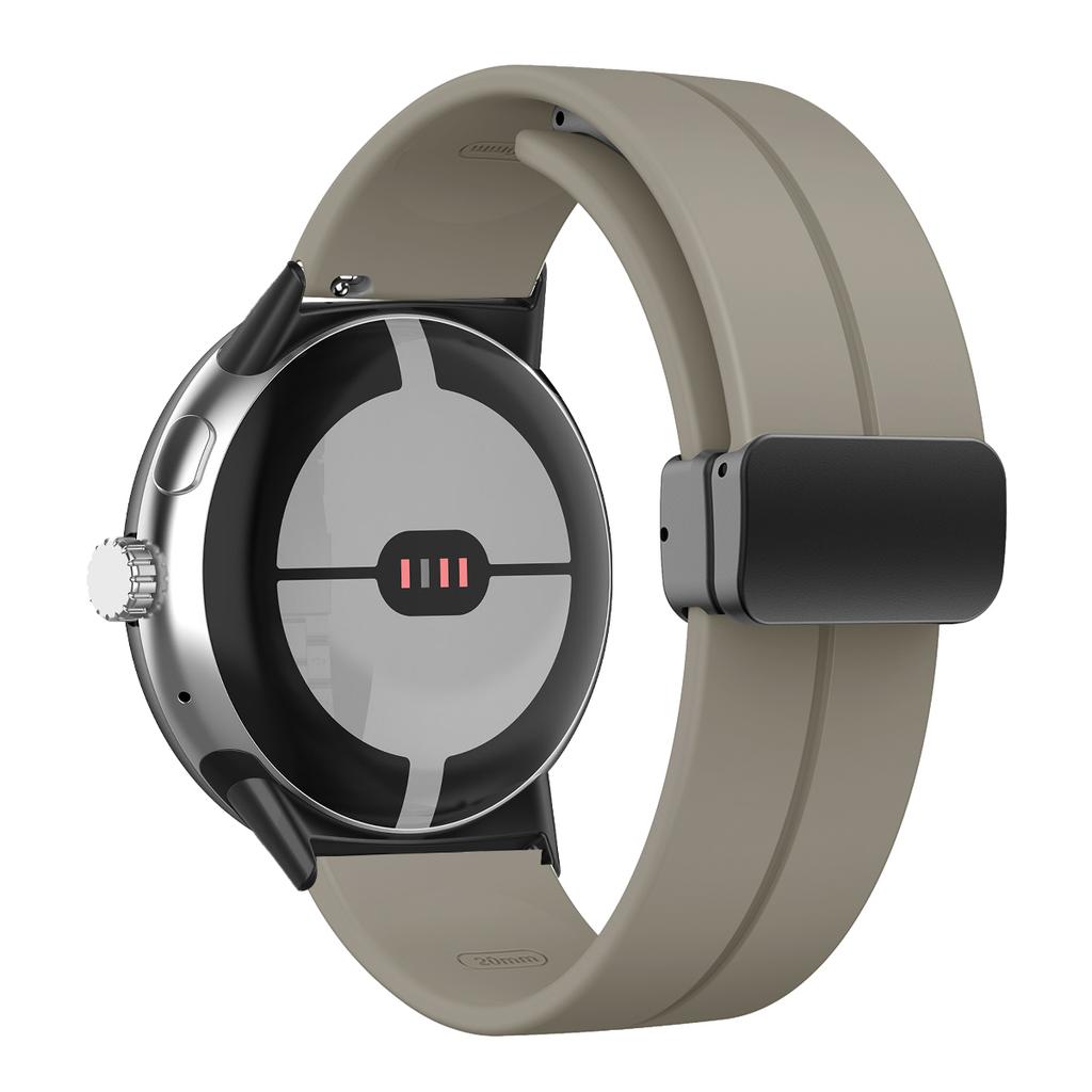 NEW Silicone Strap for Google Pixel Watch 3 45mm Band for Google Pixel Watch 1 2 3 41mm Magnetic Wristband Bracelet Accessories