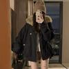 New winter feeling short cotton clothes women's casual loose pie overcome warm velvet jacket