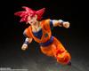 TAMASHII NATIONS Dragon Ball Super Super Saiyan Gott Son Goku Der Saiyajin-Gott, hervorgebracht durch ein rechtschaffenes Herz Ungefähr 140 mm PVC ABS Bemalt Beweglich