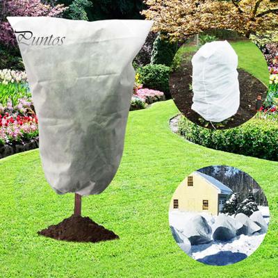 4 Pcs Plant Covers Freeze Protection Drawstring Closure Plant Protective Bag Anti Frost Cloth Pouch for Shrub Bush Fruit Tree