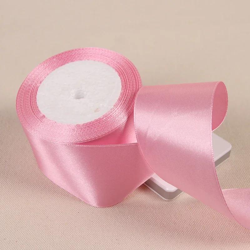 25Yards/Roll 6mm-50mm Ribbons DIY Bow Crafts Polyester Satin Ribbons Christmas Home Decor Accessories Tape Wedding Gift Wrapping