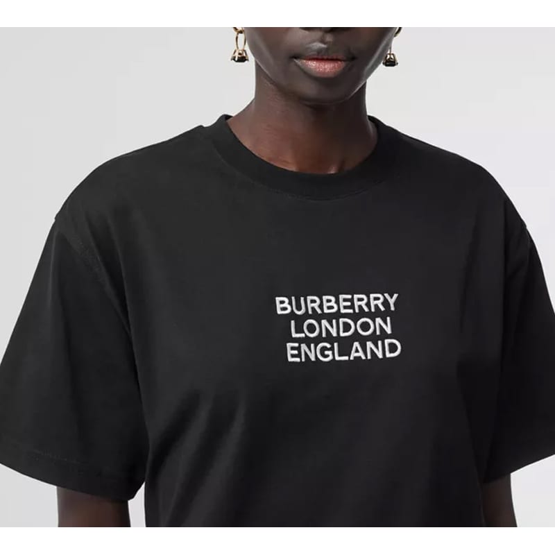 Burberry logo-embroidered cotton t-shirt 80211751