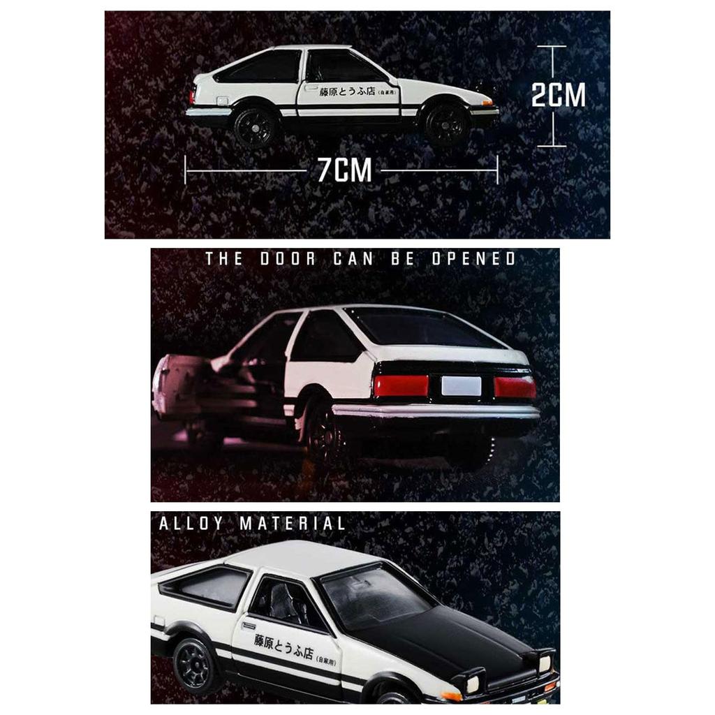 XciNe Initial D AE 86 Schlüsselanhänger Auto Figur Legierung Cooler Schlüsselanhänger Spielwaren Anime