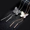 Elegant Butterfly Necklace For Women Long Fashion Sweater Chain Vintage Accessory