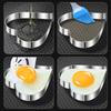 Love-shaped Fried Egg Mold 5 PCS Thickened Stainless Steel Omelet Model Poached Egg Mold Creative Fried Egg Mold Egg Tools