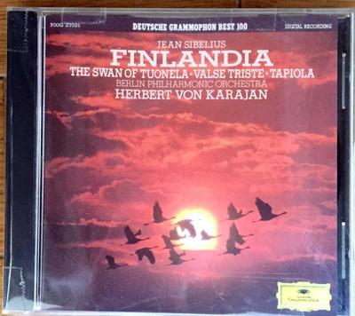 CD KARAJAN  Finlandia  Sibelius Orchestra Work Japan Classical Used