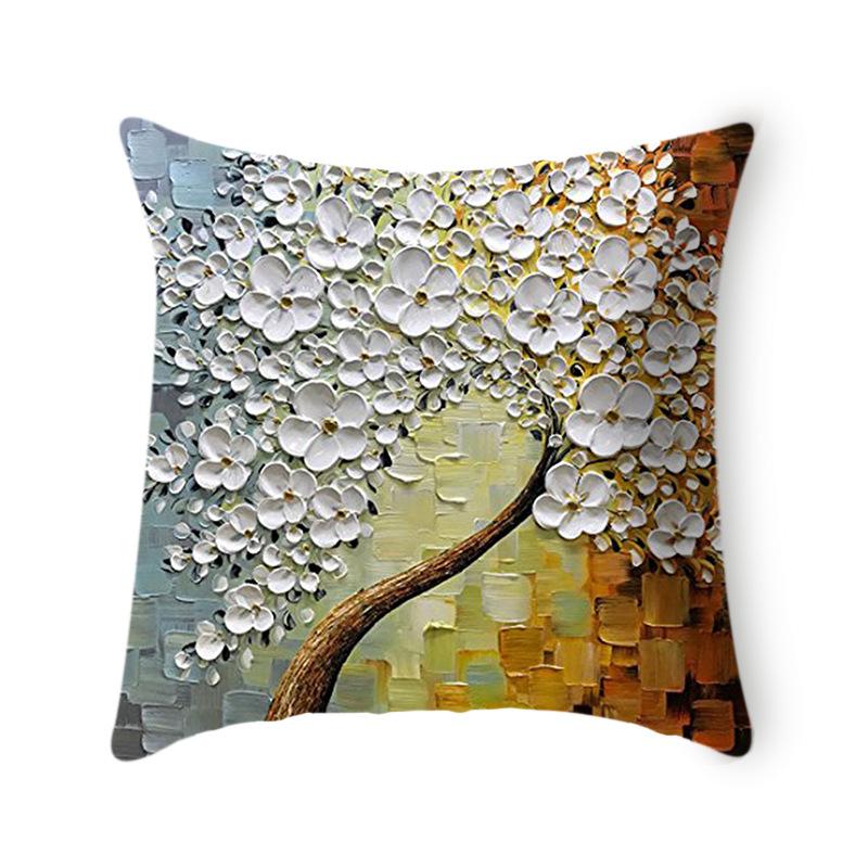 European Style Home Furnishing Linen Short Plush Cushion Pillow Case