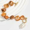 Irregular Shell OT Buckle Bracelet Necklace Female, Seaside Vacation Travel Accessories