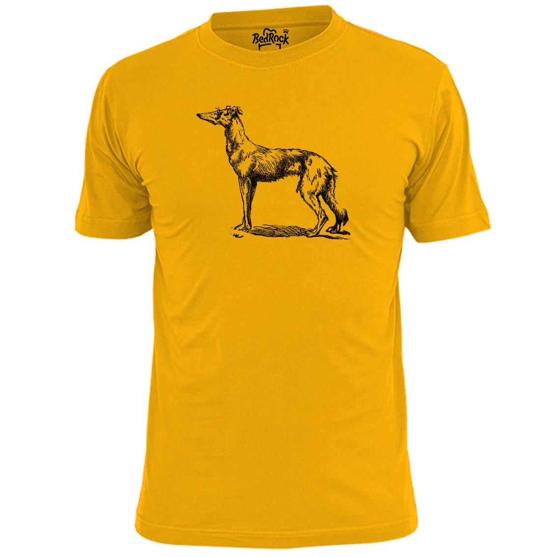 Mens Saluki Dog Sketch T shirt Hound Pooch Pet XL