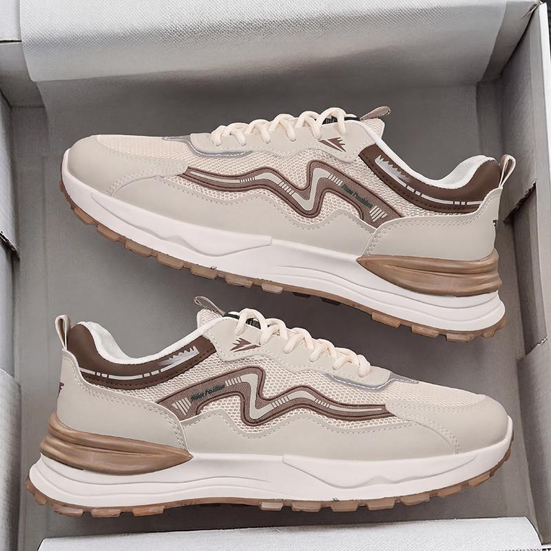 Men's Breathable Mesh Sports Shoes Autumn Winter New Style Casual Dad Shoes Student Trendy Match Soft Bottom Shoes