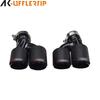BMW 5 Series G30/G38 Quad Outlet Titanium Black Exhaust Tailpipe, MP Style, Large Square