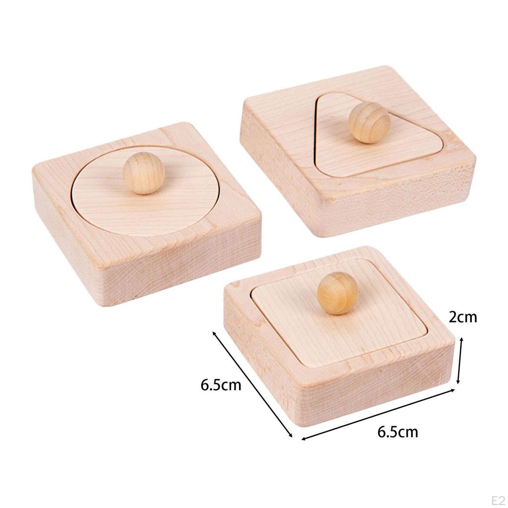 Wooden Shape Peg Puzzle Geometric Shapes Teaching Aids Early Learning Educational Fine