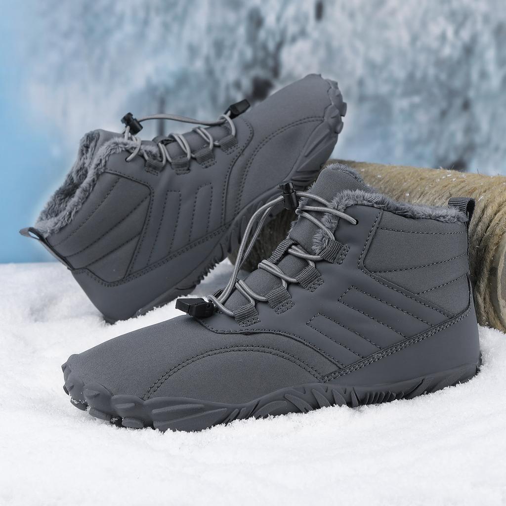 Winter Warm Laufen Barfuß Schuhe Damen Herren Gummi Hohe Stiefeletten Wasserdicht rutschfest Atmungsaktiv für Trekking Klettern