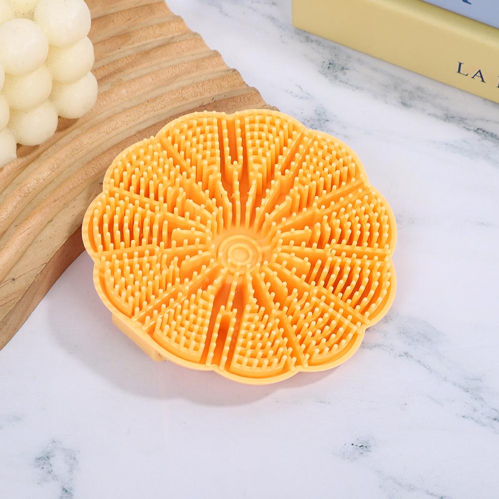 

Petal Shape Silicone Body Brush For Dry And Wet Skin Exfoliation Back Scrubber Massage Bath Tool For Home Spa Care
