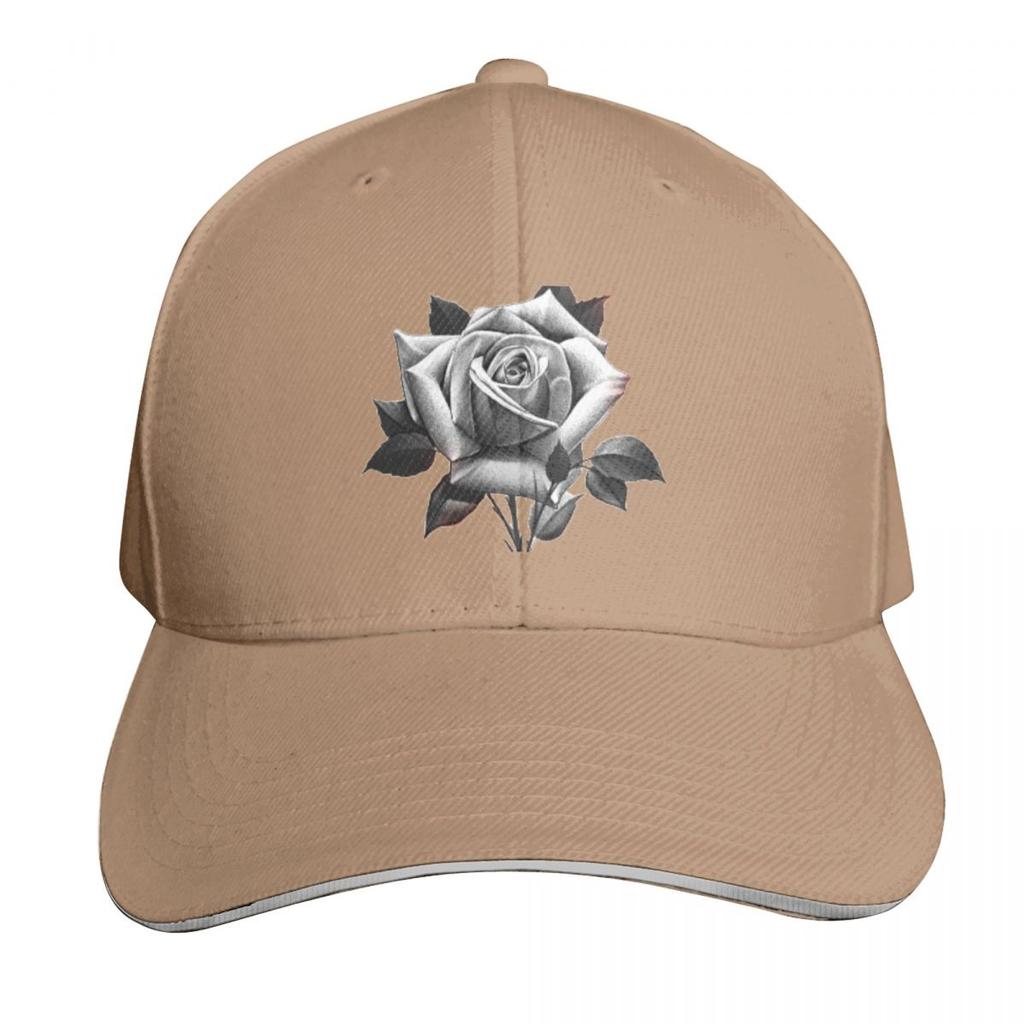 black rose Baseball Cap Hat Luxury Brand party Hat Wild Ball Hat Funny hats Boy Womens