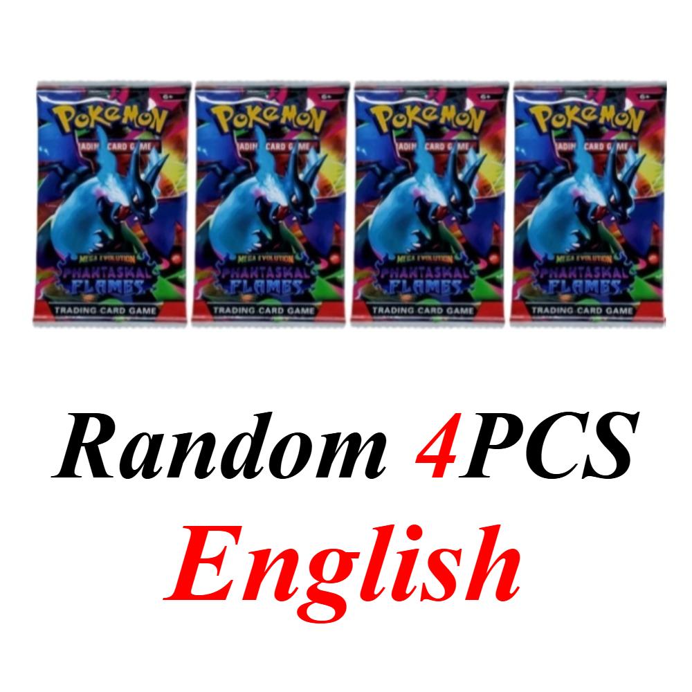 English Pokemon Card MEGA EVOLUTION Phantasmal Flames English Booster Battle Card Trading Game Card Kids Gift Present Toys Playsets