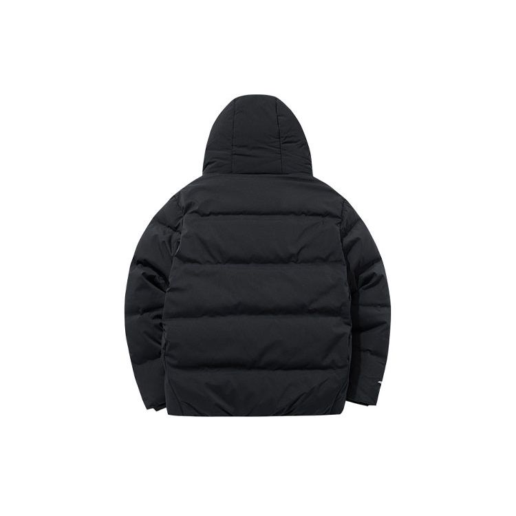 Anta Flame Technology Short Warm Hooded Down Jacket Men Outerwear Black 952147911-3