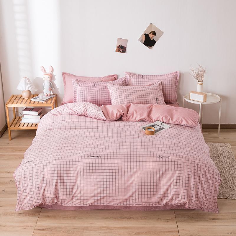 Thickened Brushed Four-piece Bed Sheet and Quilt Cover Three-piece Set Four-season Autumn and Winter Bedding Duvet Cover