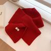 Sciarpa a triangolo in lana merino australiana lavorata a maglia per donna - Versatile, Calda, Sciarpa casual