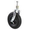 7 Inch Caster TPE Rubber Beehive Non Slip Solid Wheel Replacement for Cart Trolley Vehicles 75kg Load Capacity