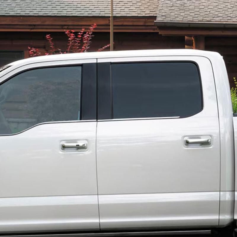 4x Gloss Black Door Pillar Posts Cover Trim For 2015-2021 Ford F-150 with Keypad