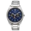 Casio Standard Moon Phase Analog Men's Watch MTP -M300D-2AV / -M300D-7AV with Metal Band, Navy / White, Overseas Model [Parallel Import]