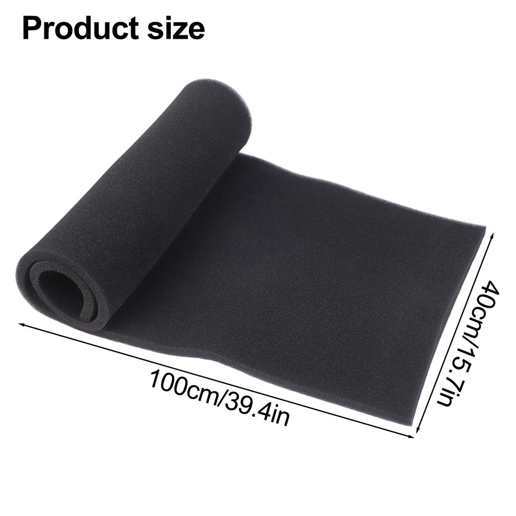 1 Rolle 1mx40cm Klimaanlagenfilter Ersatz Aktivkohlefilter Schwammbogen Luftreiniger Zubehör Filterstoff