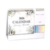 2026 Desk Calendar Small Standing Flip Desktop Calendar Jan. 2026 - Dec. 2026 12 Months Calender with Sticky Note And Memo Pages for Home School