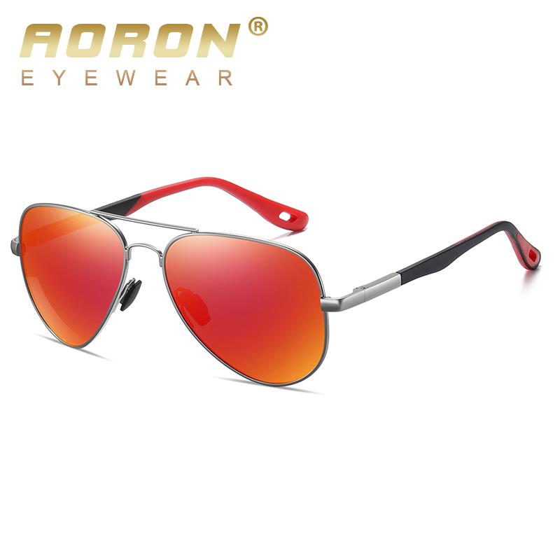 aoron More Than 100 Colors Polarized Sunglasses for Men Women Fashion Design Metal Frame Outdoor UV400 Anti Glare Driving Glasses