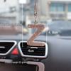 Rhinestone Bow Polymer Clay Rearview Mirror Ornament for Women