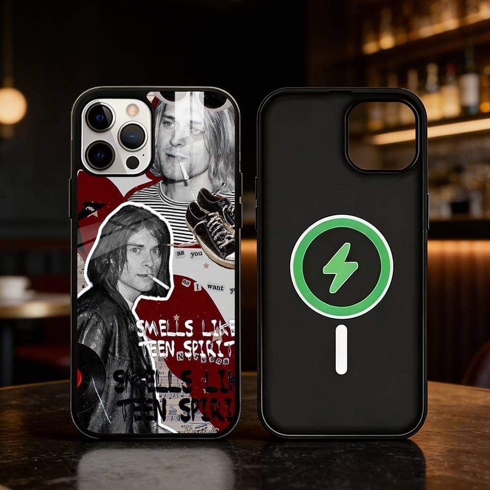 K-Kurt Singer C-Cobain Phone Case For iPhone 17,16,15,14,13,12,Plus,Pro,Max For Magnetic Wireless Charge