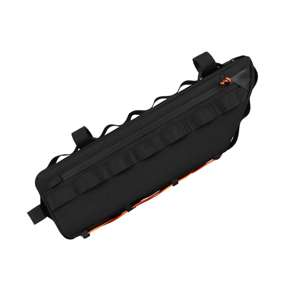 Borsa per Tubo Orizzontale Bici Borsa per Telaio Mountain Bike 2,6L Grande Capacità Impermeabile Tasca Laterale per Snack Accesso Facile Ciclismo
