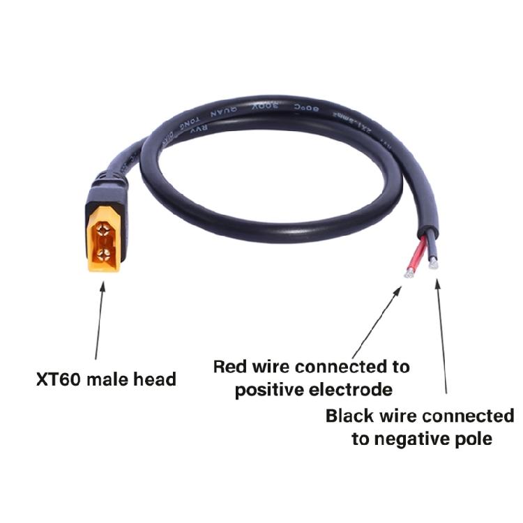XT60H To 2Pin Connectors 50cm 14AWG Silicone Wire for RCs Lipos Battery FPV Drones and Model Kit