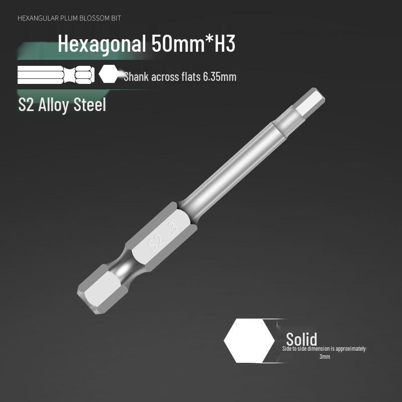 Alloy Steel Magnetic Hexagon Electric & Air Screwdriver Bit Set