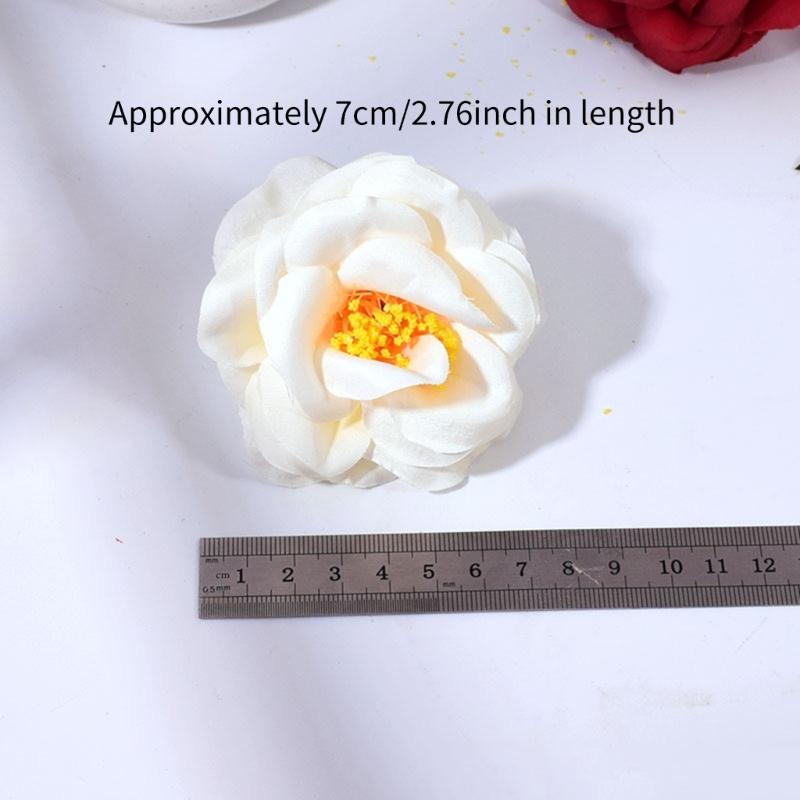 10 Pcs Artificial Flowers Decorative Flowers 3D Flower Heads False Flowers Small Flowers for DIY Crafts Scrapbooking