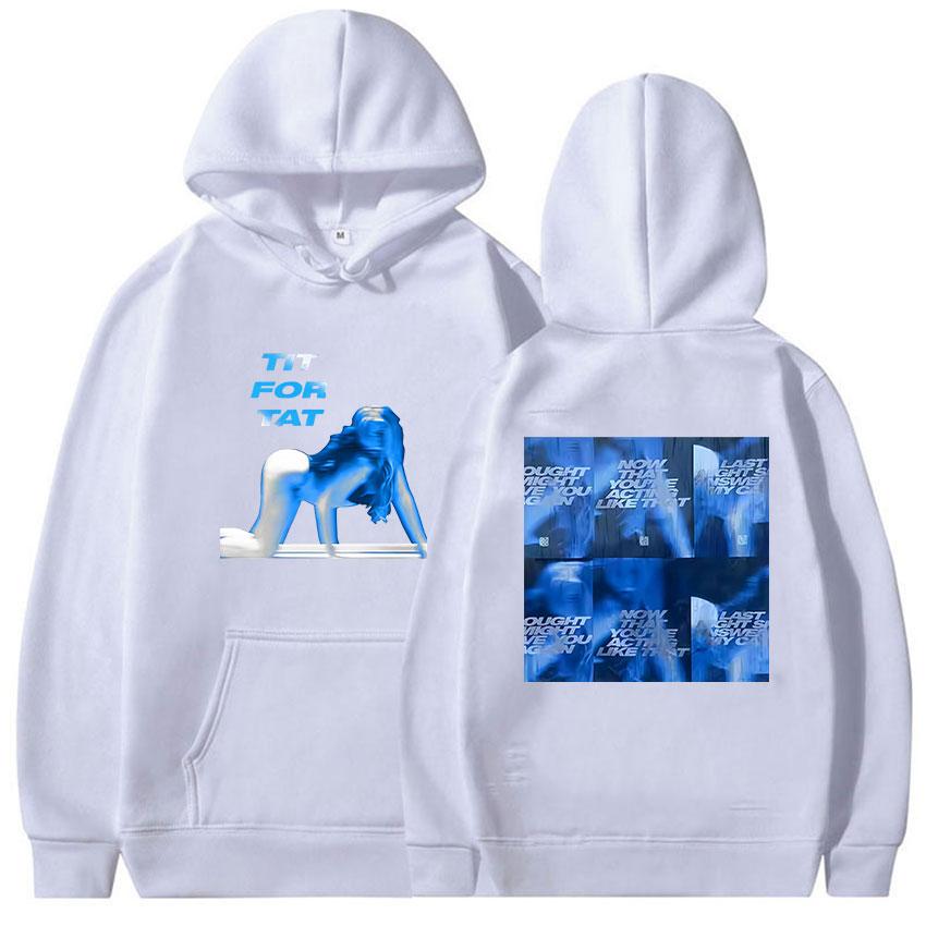 Sängerin Tate McRae TIT FOR TAT Album 2025 Fan Geschenk Kapuzenpullover Herren Damen Mode Harajuku Sweatshirt Retro Oversized Langarm Kapuzenpullover