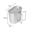 Camping Pot Campfire Cookware Lightweight Stockpot Steamer Steaming Boiling