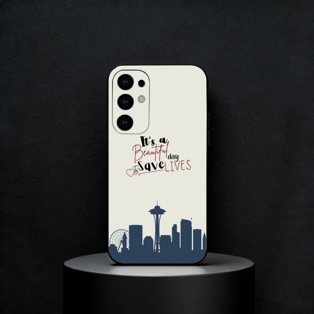 G-Greys Anatomy You are my person Phone Case For Samsung S25,24,23,22,30,21,10,9,Ultra,Plus,FE 5G Black Soft Case Samsung S21Ultra