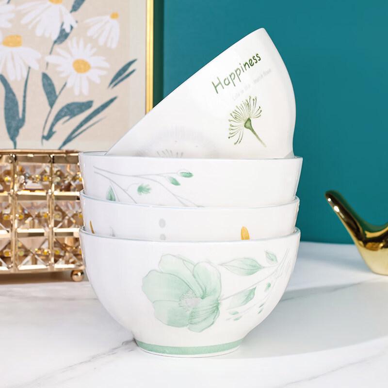 

Floral Ceramic 4.5-inch Rice Bowls