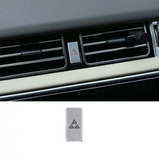 For Range Rover L405 Emergency Light Switch 18-2022 Sticker Trim Silver Alloy