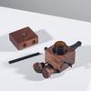 Wooden Car Air Freshener with Wobbling Legs Wind Powered Vent Clip Diffuser for Aromatherapy Handcrafted Dashboard Decoration